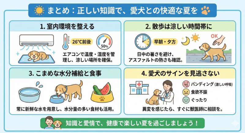 正しい知識で、愛犬との快適な夏を