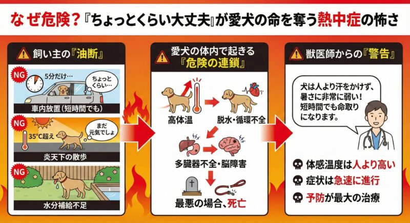 なぜ危険？「ちょっとくらい大丈夫」が愛犬の命を奪う熱中症の怖さ