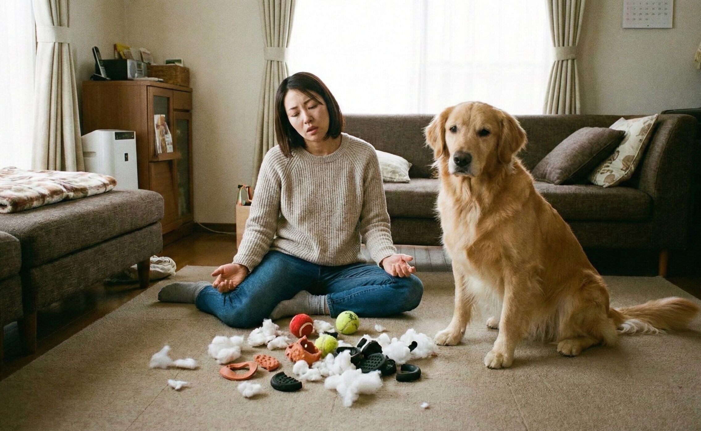 ダイソーで購入できる高密度の黒いタイヤ型ゴムボールと、破壊されやすい中空の薄いラバーボールを並べて比較している画像。
