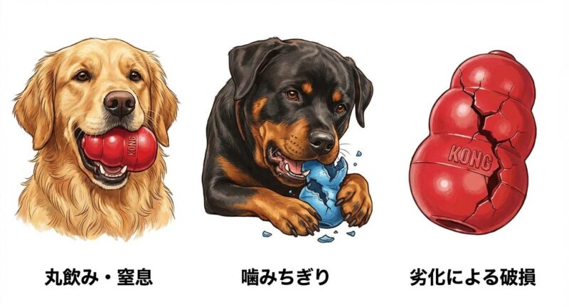 コング特有の危険性とは?起こり得るトラブル