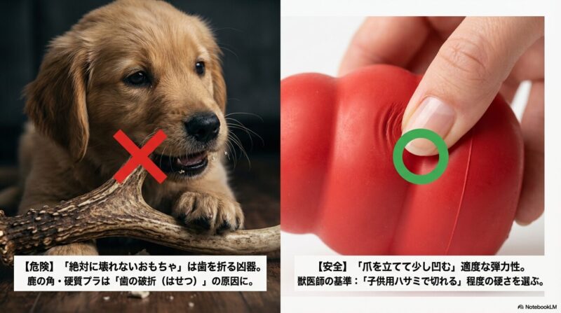 「絶対に壊れないおもちゃ」が子犬の歯を折る理由