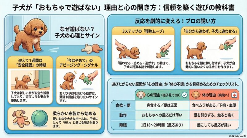 子犬が遊ばない理由と対処法