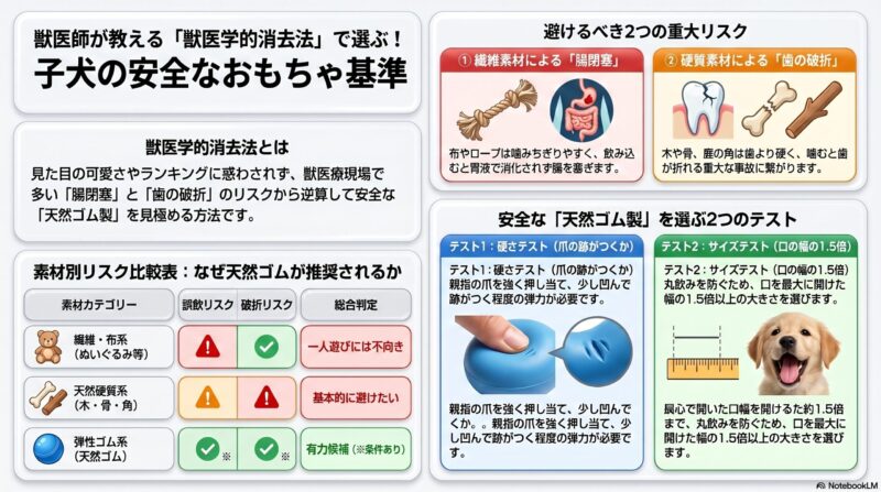 子犬の安全なおもちゃ基準