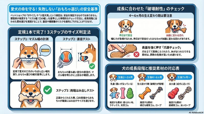 犬のおもちゃ選び安全基準